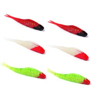 PROFISHER 6 Adet Simli Silikon Yapay Balık 7cm 2,56gr