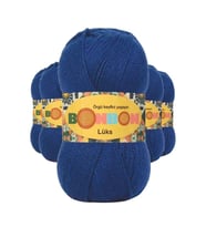 5 Adet Lüks Patik İpi Yünü Saks Mavi 98488 - bonbon mudanis