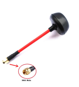5.8Ghz SMA Erkek Anten Esnek Dairesel Polarize Omni Mantar Anten RC FPV Drone Multicopter