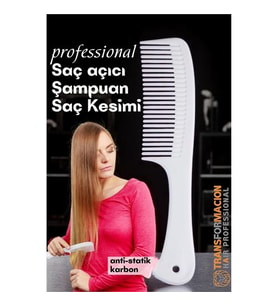 Dolaşık Saç Açıcı Tarak - Şampuan Saç Boyası Tarağı - Geniş Dişli Saç Kesim Tarağı Profesyonel