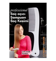 Dolaşık Saç Açıcı Tarak - Şampuan Saç Boyası Tarağı - Geniş Dişli Saç Kesim Tarağı Profesyonel