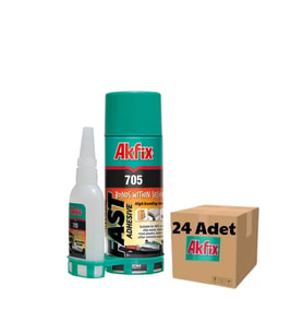 Akfix GA065 Mdf Hızlı Yapıştırıcı 1 Koli (24 Adet) 400ml+100Gr (705)