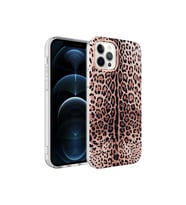 Apple iPhone 12 Pro Uyumlu Kılıf Zore Bella Kapak (Leopar)