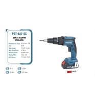 Proter PST 927 SC 1/4 '' 20 V 2 Ah Lion Pil  25 N.m Tork Şarjlı Alçıpan Vidalama P1EA104