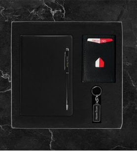 Kişiye Özel Lüks Kutulu Defter Kalem & Para Gözlü Mekanizmalı Cüzdan Anahtarlık Hediye Seti LK26
