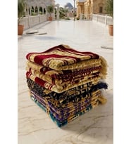 1 Adet Kadife Seccade Karışık Renkli (70cmx110cm 400gr) Hac Ve Umre Hediyesi