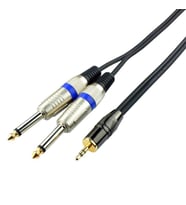 1 Stereo 2 x 6.3 mm Mono Kablo 2 Metre
