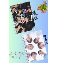 Exo kpop defter seti 2 adet A4 boyutu 21*30 çizgili + kareli 60 syf