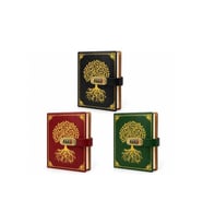 Kişiye Özel Şifreli Deri Kapaklı Defter Hayat Ağacı Kabartmalı