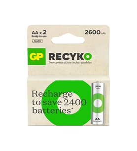 Gp Recyko 2700 Aa Kalem Ni-mh Şarjlı Pil 1.2 Volt 2li Kart (Gri)