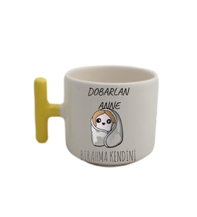 Dobarlan Anne Bıragma Kendini Tasaımlı Sarı T Kulp Fincan Modelleri