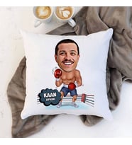 Kişiye Özel Boksör Karikatürlü Yastık