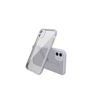Apple iPhone 12 Mini Kılıf Miami Şeffaf Silikon - Lila