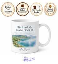 Burdurlu Hemşehriye İsimli Baskılı Kupa Bardak Hediye Burdur Hatırası