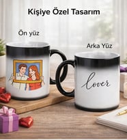 BK Gift Kişiye Özel Kendin Tasarla Sihirli Kupa Bardak - Sevgiliye Hediye, Arkadaşa Hediye, Doğum Günü Hediyesi