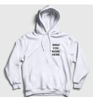 Presmono Unisex Gri Wish Astroworld Travis Scott Kapüşonlu Sweatshirt 43643tt (Beyaz)