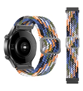 ​​Amazfit GTS Bip Lite S GTR 42mm Kordon Örgü Kordon Örgü Tokalı Band 20mm (KAHVE)