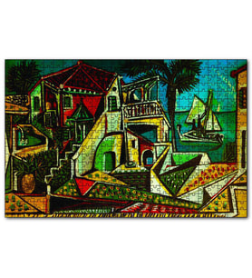 Cakapuzzle Mediterranean Landscape, 1953 by Pablo Picasso  Puzzle Yapboz MDF (Ahşap) (500 Parça)