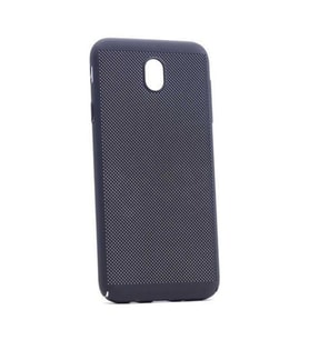Galaxy J7 Pro Kılıf Silikon Delikli Rubber Kılıf (Siyah)