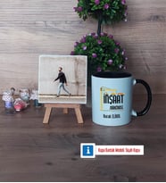 İnşaat Mühendisi Fotoğraflı Dekoratif Taş, Kupa Bardak Beyaz Hediye (Model 11)