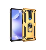 Mopal Redmi K30 6.67 inc Yüzüklü Tank Telefon Kılıfı (Sarı)