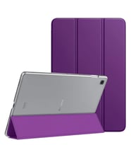 Samsung Galaxy Tab S6 Lite 10.4" P610 Kılıf Slim Translucent Back Smart Cover (Mor)