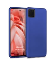 Microsonic Matte Silicone Samsung Galaxy Note 10 Lite Kılıf (Lacivert)