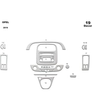 Meriç® Opel Vivaro Ön Torpido Kaplama Maun 19 Parça 2015-› (Alüminyum)