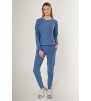 Pierre Cardin 8749 Embroidered Kadın Uzun Kol Pijama Takım