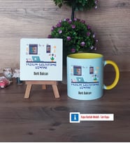 Yazılım Geliştirme Uzmanı Dekoratif Taş, Kupa Bardak Kırmızı Hediye (Model 6)