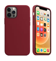 iPhone 13 Lansman Silikon Kılıf (Bordo)