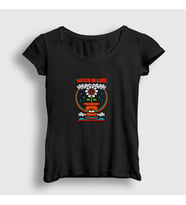 Presmono Kadın Sarı Water Is Life Çiçek T-Shirt 289413tt (Siyah)