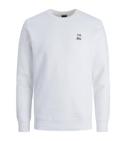 Jack & Jones Erkek Sırt Baskılı Sweatshirt 12223238 (Beyaz)