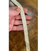 EN 1 CM NAKIŞ İŞLEME ŞERİT DİKİŞ GİYİM AKSESUARI 1 METRE (Sarı)