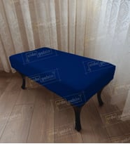 Ayak Ucu Kapı Önü Antre Düz Bench Puf Orta Sehpa Siyah Ayak (120*45) (Lacivert)