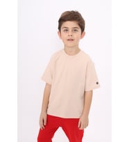 Toontoy Unisex Çocuk Baskılı Tişört (Bej)