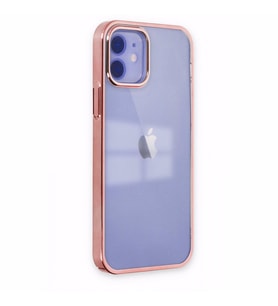 Uyumlu Model Apple iPhone 11 Kılıf Sararmaz Şeffaf Sert Fit Kapak (Pembe)