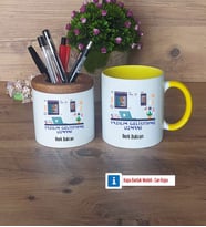 Yazılım Geliştirme Uzmanı Kalemlik, Kupa Bardak T Kişiye Özel Hediye (Model 10)