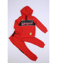 Nexactive Kız Erkek Çocuk Alt Üst 2'li Spor Eşofman Takım 50051 (Kiremit)