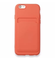 ALPERENILT iPhone 6-6s Cardy Soft Kartlık Soft Kılıf (Koyu Turuncu)