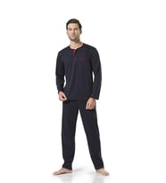 Pierre Cardin Erkek Pijama Set Takım (Lacivert)