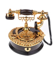 Nostaljik Telefon Müzik Kutusu (Kahverengi)
