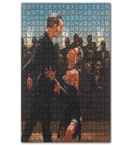 Cakapuzzle Rumba Dersinde Siyahlı Çift Puzzle Yapboz MDF (Ahşap) (500 Parça)