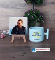 Doğum Günü Hediyesi Fotoğraflı Dekoratif Taş, Kupa Bardak Beyaz Hediye (Model 12)