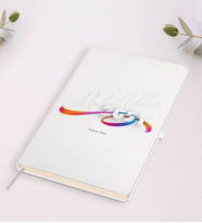 BK Gift Kişiye Özel 2024 Mutlu Yıllar Siyah Defter-4 (Beyaz)