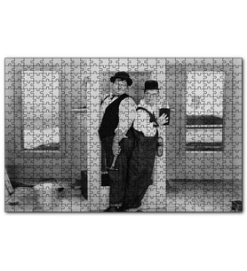 Cakapuzzle Laurel Hardy Tamirci Sahne  Puzzle Yapboz MDF (Ahşap) (255 Parça)