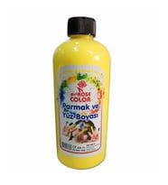 Parmak Ve Yüz Hobi Boyası 500ml  10 Renk  RedRose (Sarı)