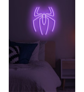 örümcek silüeti neon led (Pembe)