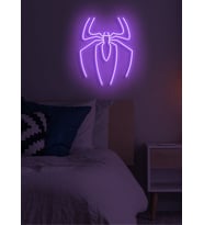 örümcek silüeti neon led (Pembe)