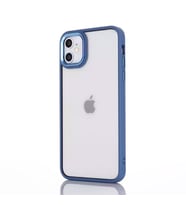 Ally iPhone 12 - 12 Pro 6.1inç Kılıf Parlak Renkli Çerçeveli Ultra Lüx TPU Silikon Kılıf (Mor)